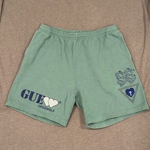 Guess Originals x 88Rising Green Sweatshorts size Medium
